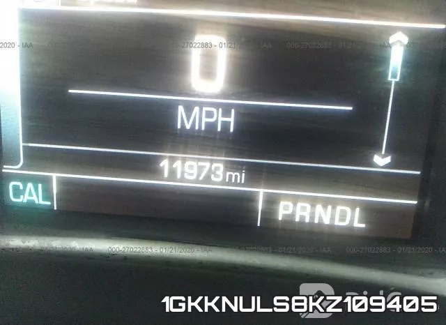 1GKKNULS8KZ109405 фото 6
