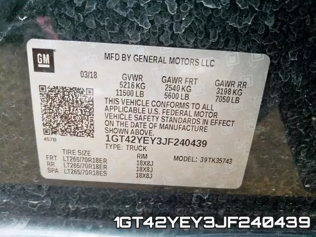 1GT42YEY3JF240439 фото 2