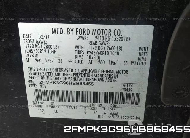 2FMPK3G96HBB68455 фото 5