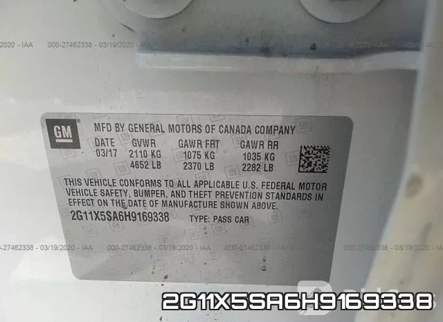 2G11X5SA6H9169338 фото 9