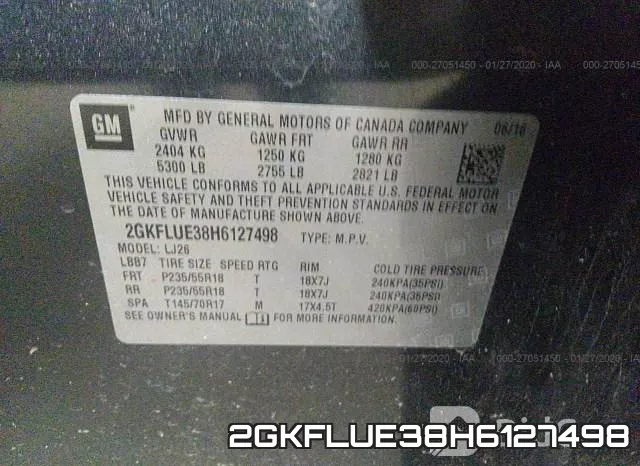 2GKFLUE38H6127498 фото 6