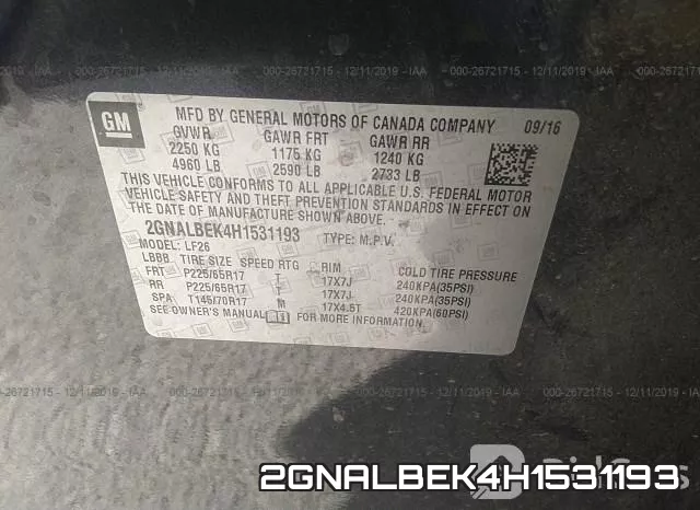 2GNALBEK4H1531193 фото 7