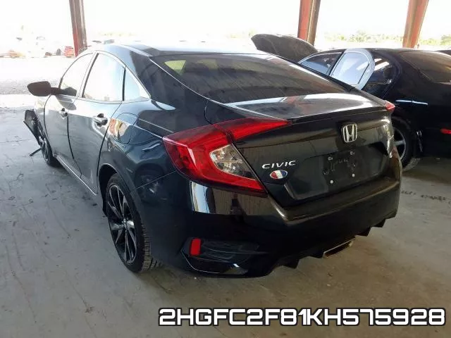 2HGFC2F81KH575928 фото 4