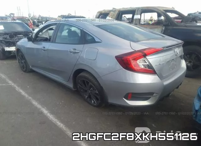 2HGFC2F8XKH551126 фото 3