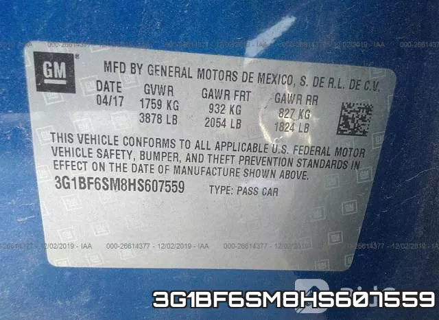 3G1BF6SM8HS607559 фото 7