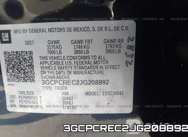 3GCPCREC2JG208892 фото 4