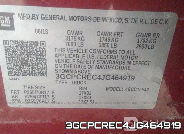 3GCPCREC4JG464919 фото 7