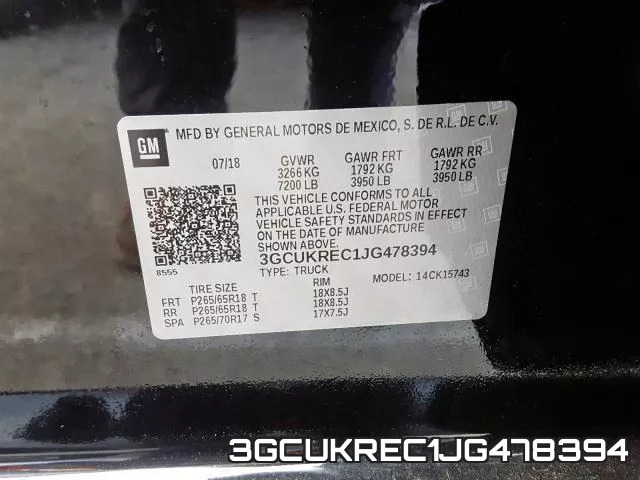 3GCUKREC1JG478394 фото 2