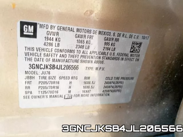 3GNCJKSB4JL206566 фото 2