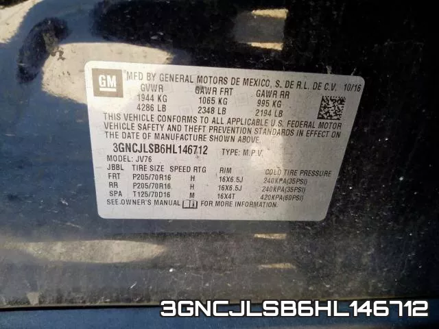 3GNCJLSB6HL146712 фото 2