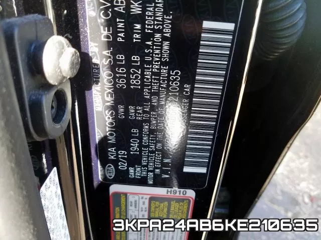 3KPA24AB6KE210635 фото 2