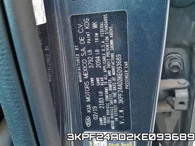 3KPF24AD2KE093689 фото 2