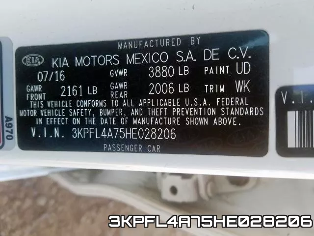 3KPFL4A75HE028206 фото 2