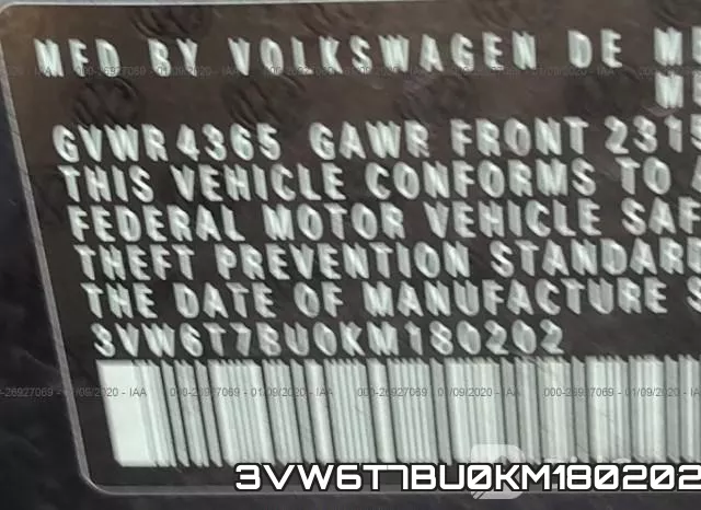 3VW6T7BU0KM180202 фото 7