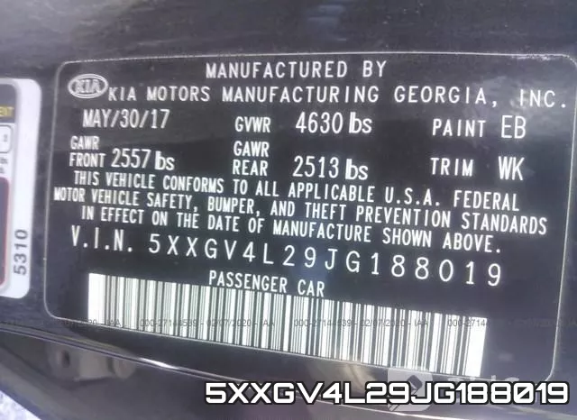 5XXGV4L29JG188019 фото 8
