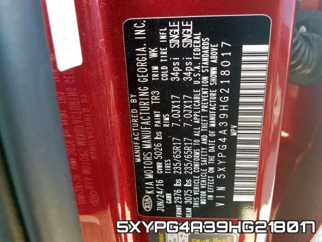5XYPG4A39HG218017 фото 2