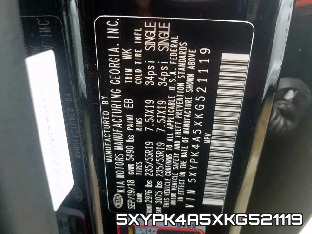 5XYPK4A5XKG521119 фото 2