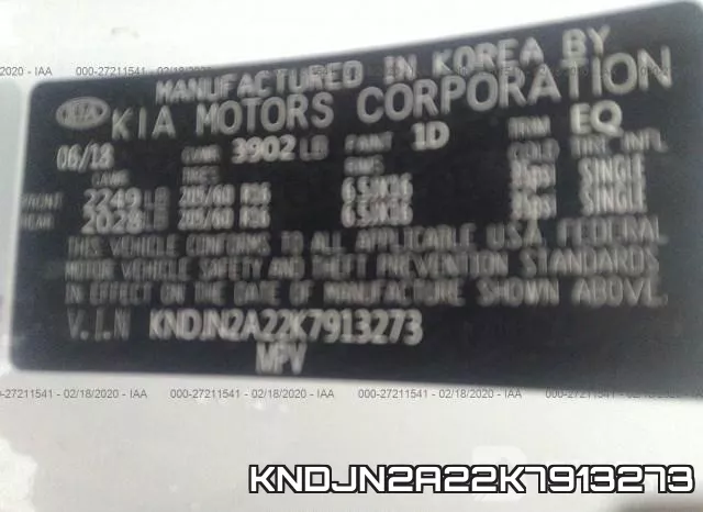 KNDJN2A22K7913273 фото 9