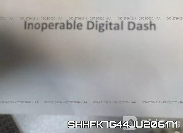 SHHFK7G44JU206171 фото 7