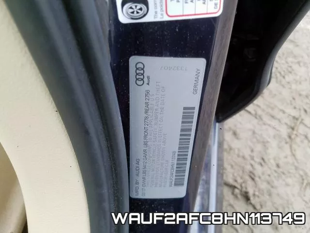 WAUF2AFC8HN113749 фото 2