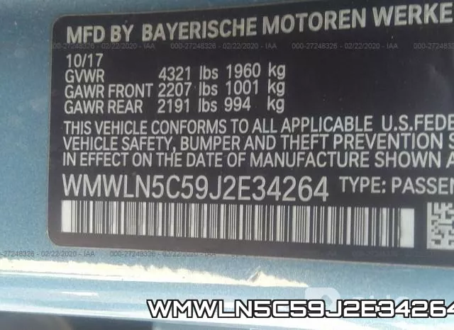WMWLN5C59J2E34264 фото 8