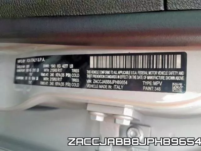 ZACCJABB8JPH89654 фото 2
