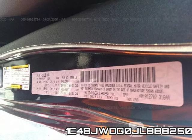 1C4BJWDG0JL888250 фото 6