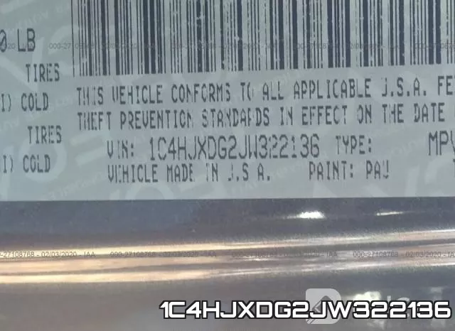 1C4HJXDG2JW322136 фото 6