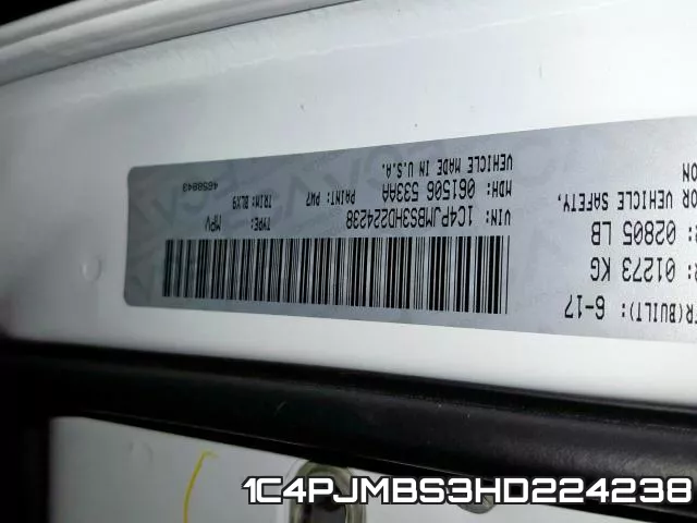 1C4PJMBS3HD224238 фото 2