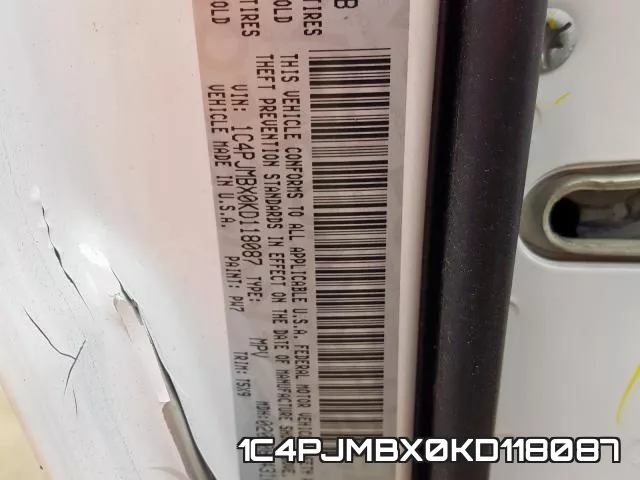 1C4PJMBX0KD118087 фото 2