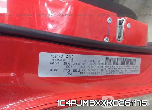 1C4PJMBXXKD261175 фото 7