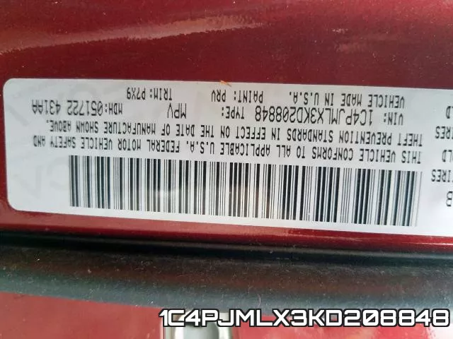 1C4PJMLX3KD208848 фото 2