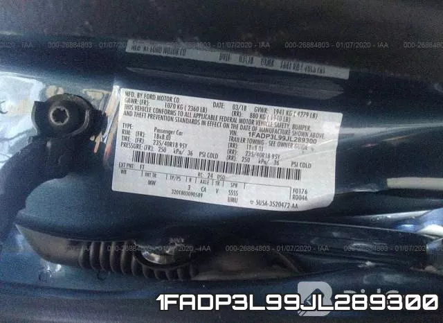 1FADP3L99JL289300 фото 6