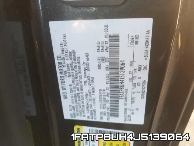 1FATP8UH4J5139064 фото 2