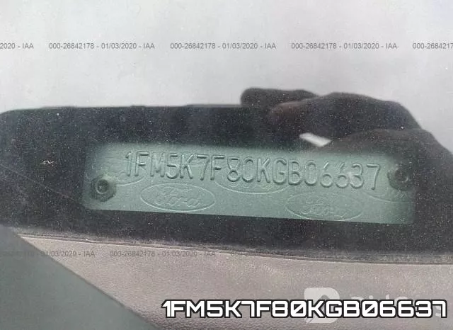 1FM5K7F80KGB06637 фото 8
