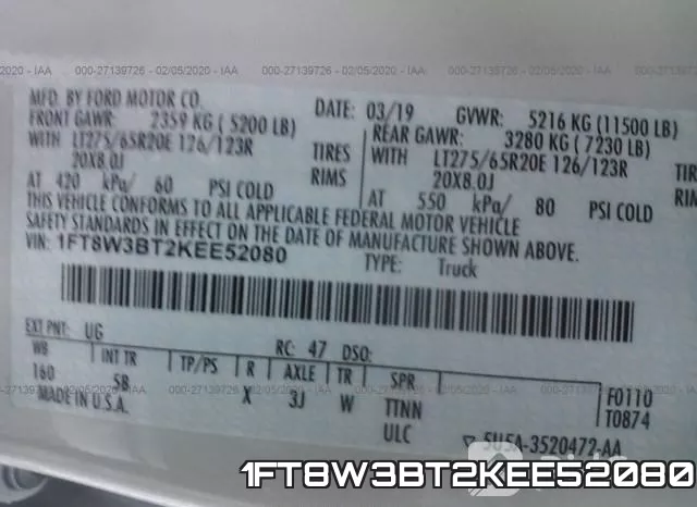 1FT8W3BT2KEE52080 фото 9