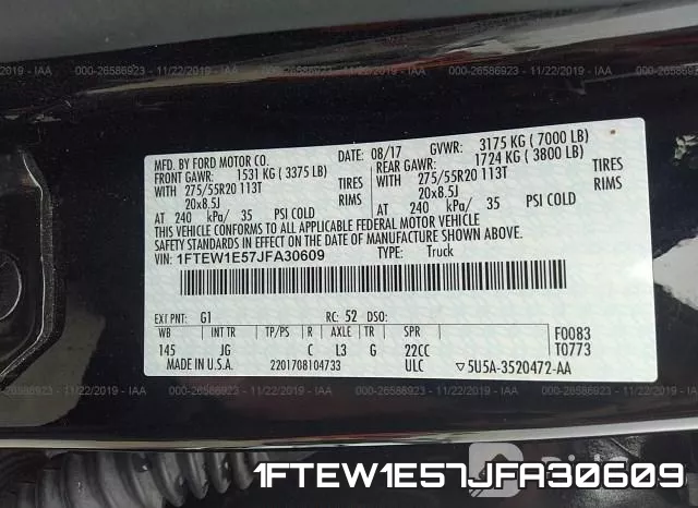 1FTEW1E57JFA30609 фото 3