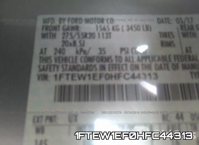 1FTEW1EF0HFC44313 фото 10
