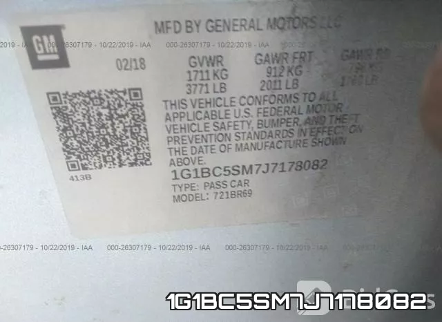1G1BC5SM7J7178082 фото 7