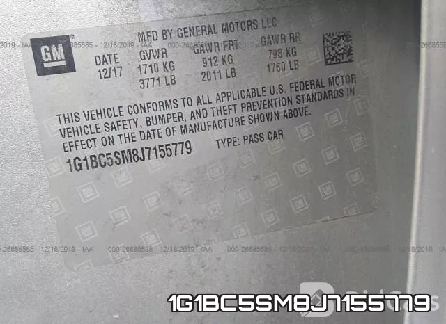 1G1BC5SM8J7155779 фото 7