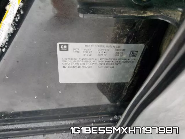 1G1BE5SMXH7197987 фото 2