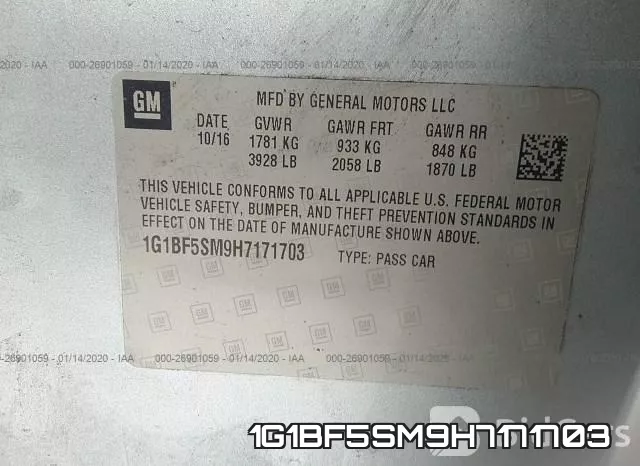 1G1BF5SM9H7171703 фото 7