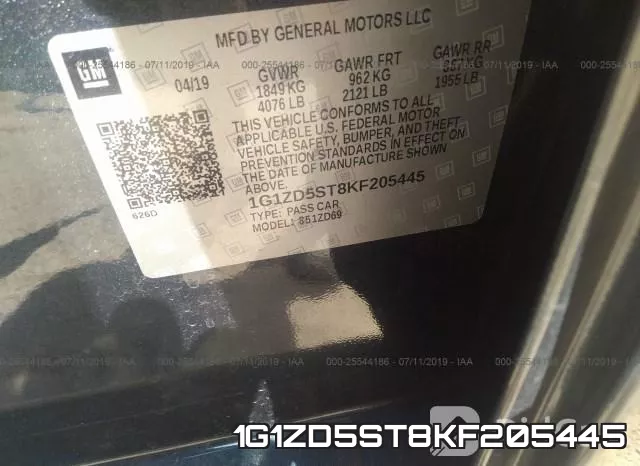 1G1ZD5ST8KF205445 фото 8