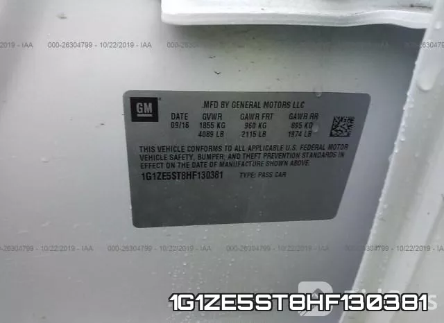 1G1ZE5ST8HF130381 фото 8