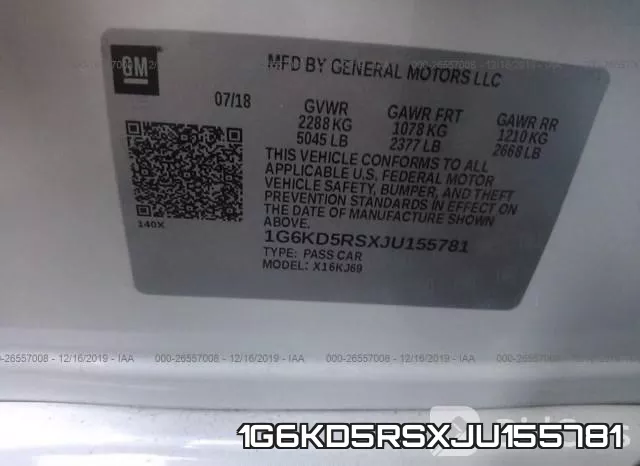 1G6KD5RSXJU155781 фото 7
