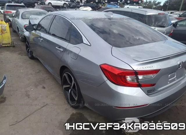 1HGCV2F34KA036509 фото 3