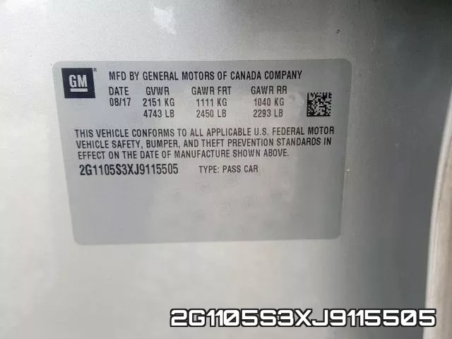 2G1105S3XJ9115505 фото 2