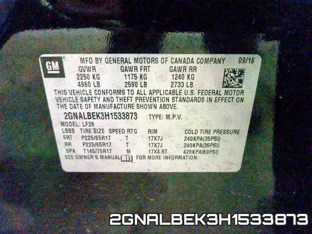 2GNALBEK3H1533873 фото 2