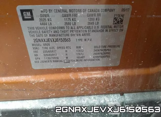 2GNAXJEVXJ6150563 фото 6
