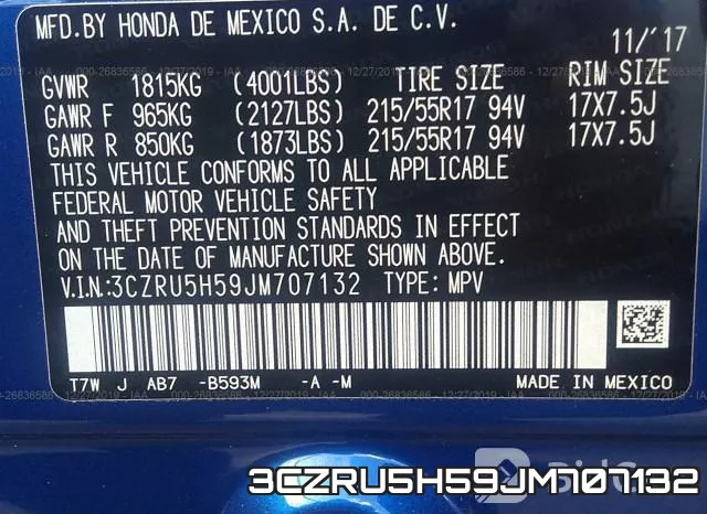 3CZRU5H59JM707132 фото 7
